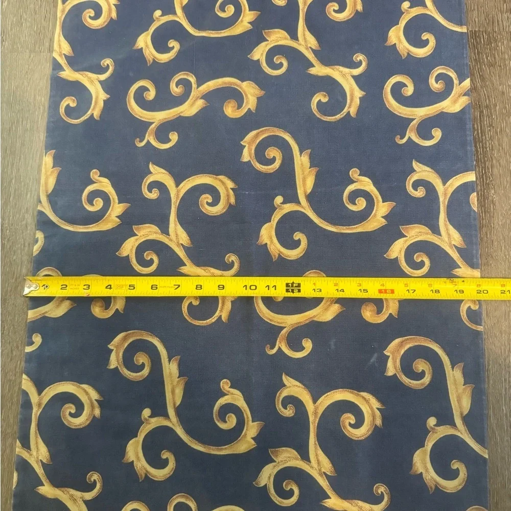 Blue & Gold Abstract Pillow case